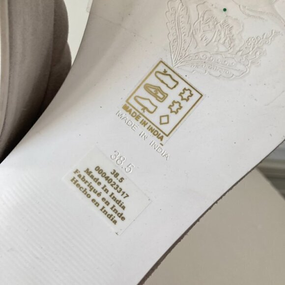 NWOT Free People Almost Paradise White Suede Platforms Sz 38.5 - Picture 8 of 8